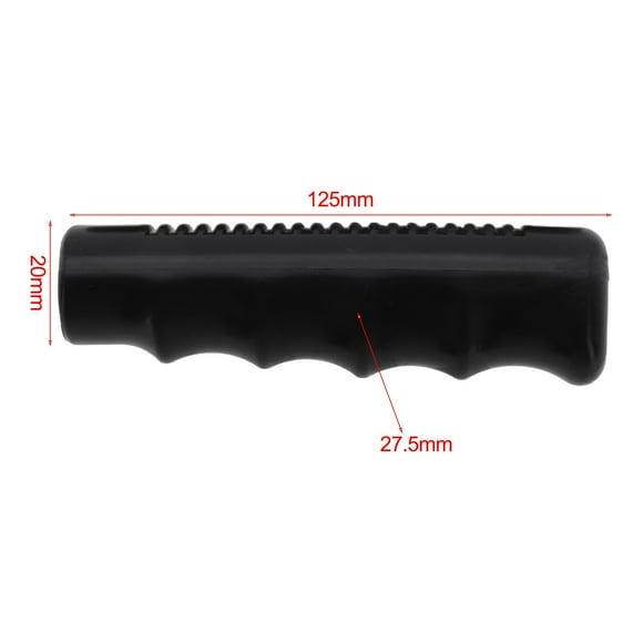 2Pcs Wheelbarrow Rubber Handles, Round Tubes Black Replacement Handles