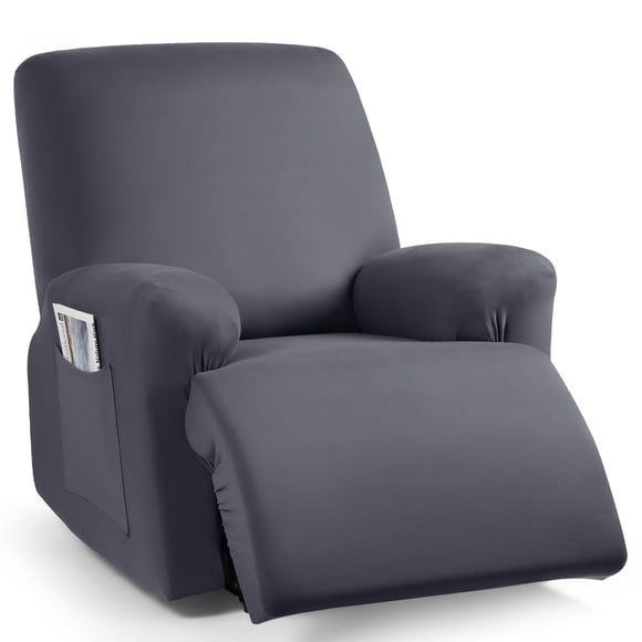 Funda para sillón reclinable TAOCOCO, 1 asiento, poliéster gris oscuro