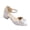 v#71White179, variant on Baby Girls Sandals Solid Color Wedge High Heel Monk Strap Slide With Bow Trim Narrow Width Non- For Summer Travel Party Cute Shoes,White,9-9.5 Years