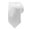 White, variant on Mens Solid Color Skinny 2" inch Necktie Tie-Black