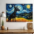 thumbnail image 3 of Xoloitzcuintli Dog Watercolor Starry Night Van Gogh Painting Kits, Painting Watercolor Canvas, Canvas Suitable for Room Decor Cafe Decor Or Gift for Friends, 3 of 4