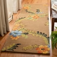 thumbnail image 3 of SAFAVIEH Soho Madison Floral Wool Area Rug, Brown/Multi, 6' x 6' Square, 3 of 9