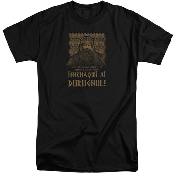 Lord Of The Rings- Ishkhaqwi Durugnul (Big & Tall) T-Shirt Size XL