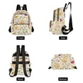 thumbnail image 4 of FORMRS Mini Backpack Purse for Women Quilted Travel Daypack Casual Shoulder Bag, Birds Tea Time, 4 of 7