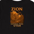 thumbnail image 4 of Inktastic Zion National Park Utah Vintage Landscape Art Boys or Girls Long Sleeve Toddler T-Shirt, 4 of 5