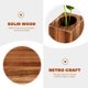 thumbnail image 4 of Jarrón de madera Wakauto, a prueba de fugas, hecho a mano, maceta decorativa para interior, hogar y oficina (café), 4 of 7