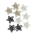 thumbnail image 4 of veasfak 10x Rattan Stars Rustic Tree Topper Hanging Pendants for Indoor Holiday Xmas 15CM, 4 of 9