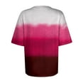thumbnail image 3 of Summer Tops for Women Ladies Gradient Casual Tees Shirts Plus Size Tie Dye Pullover Tops Short Sleeve Blouse Round Neck Basic T Shirts Office Work Comfort Tops Sportswear, 3 of 4