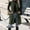 Army Green, variant on Women's Corduroy Long Sleeveless Blazer Vest Lapel Double‑Breasted Waistcoat Fall Casual Outerwear Red L