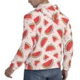 thumbnail image 6 of Xecao Watermelon Pattern Men's Adult Pullover Hoodie,Hooded Sweatshirt-3X-Large, 6 of 7