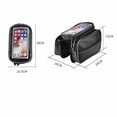 thumbnail image 3 of Mountain Bike Front Frame Bag, Large Capacity Saddle Bag With Sensitive Mobile Phone Touchscreen Pocket, Reflective Design For Outdoor Cycling Safety, 3 of 3