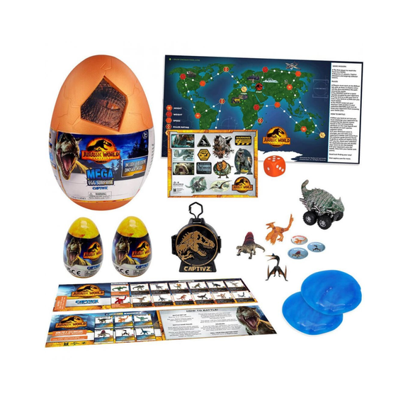 Jurassic World Captivz Mega Huevo Dominion Edition Bandai México Jurassic World Captivz Mega Huevo Dominion Edition
