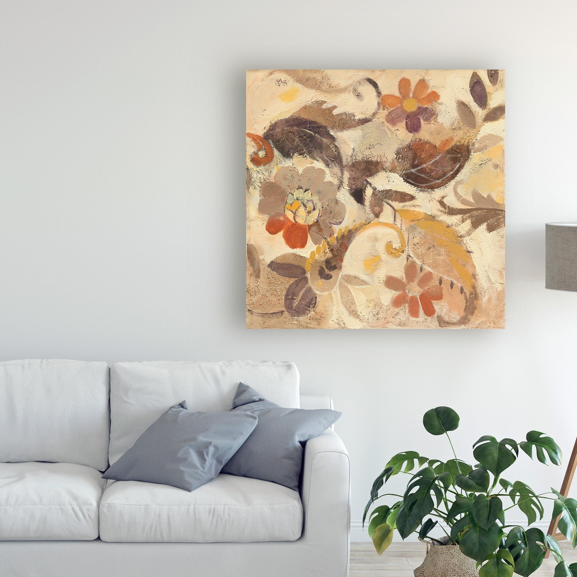 Trademark Fine Art 'Fall Paisley I' Canvas Art by Albena Hristova