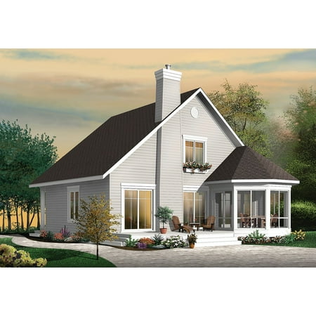 728-2945: Craftsman A-frame 4 Bed, 3 Bath Luxury Home Plan, 1811 Sq Ft: Full Blueprints with License to Build by Home Plan Marketplace - Lesuto