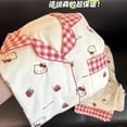thumbnail image 2 of Korean Sweet Hello Kitty Sleepwear Pajamas Women's Long Sleeved Set Autumn And Winter New Warm And Thick Home Clothes, 2 of 12