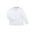thumbnail image 4 of Leveret Kids & Toddler Girls Long Sleeve Uniform Cotton Dress Shirt White (Size 3 Years), 4 of 4