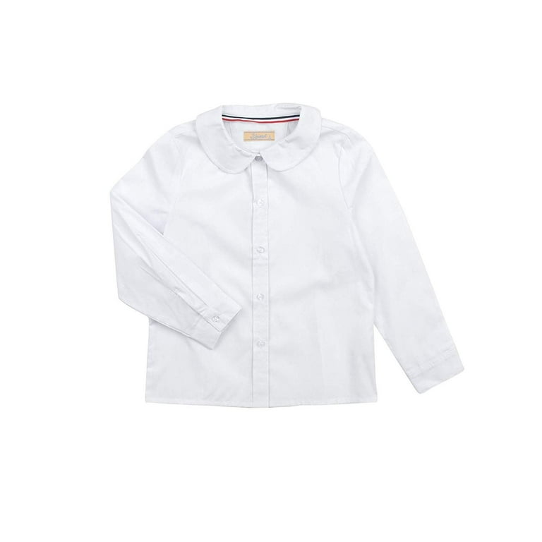 toddler girl white button up shirt