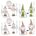 thumbnail image 6 of Dserfhy Christmas Gnome Plush Doll Retractable Legs Santa Claus Snowman Elk Ornament Adjustable Standing Figurine Decoration, 6 of 8