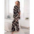 thumbnail image 3 of MINTREUS Lounge Sets for Women Knit Short Sleeve Tops and Long Pants Soft Comfy Pajamas Set Oversized 2 Piece Outfits S-4X, 3 of 8