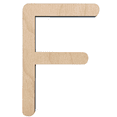 thumbnail image 1 of 10" Tall BIRCH Wood Letter F | 1/4" Thick | Wood Craft Letter | Krafty Supply Lego House Font | Script Font, 1 of 3