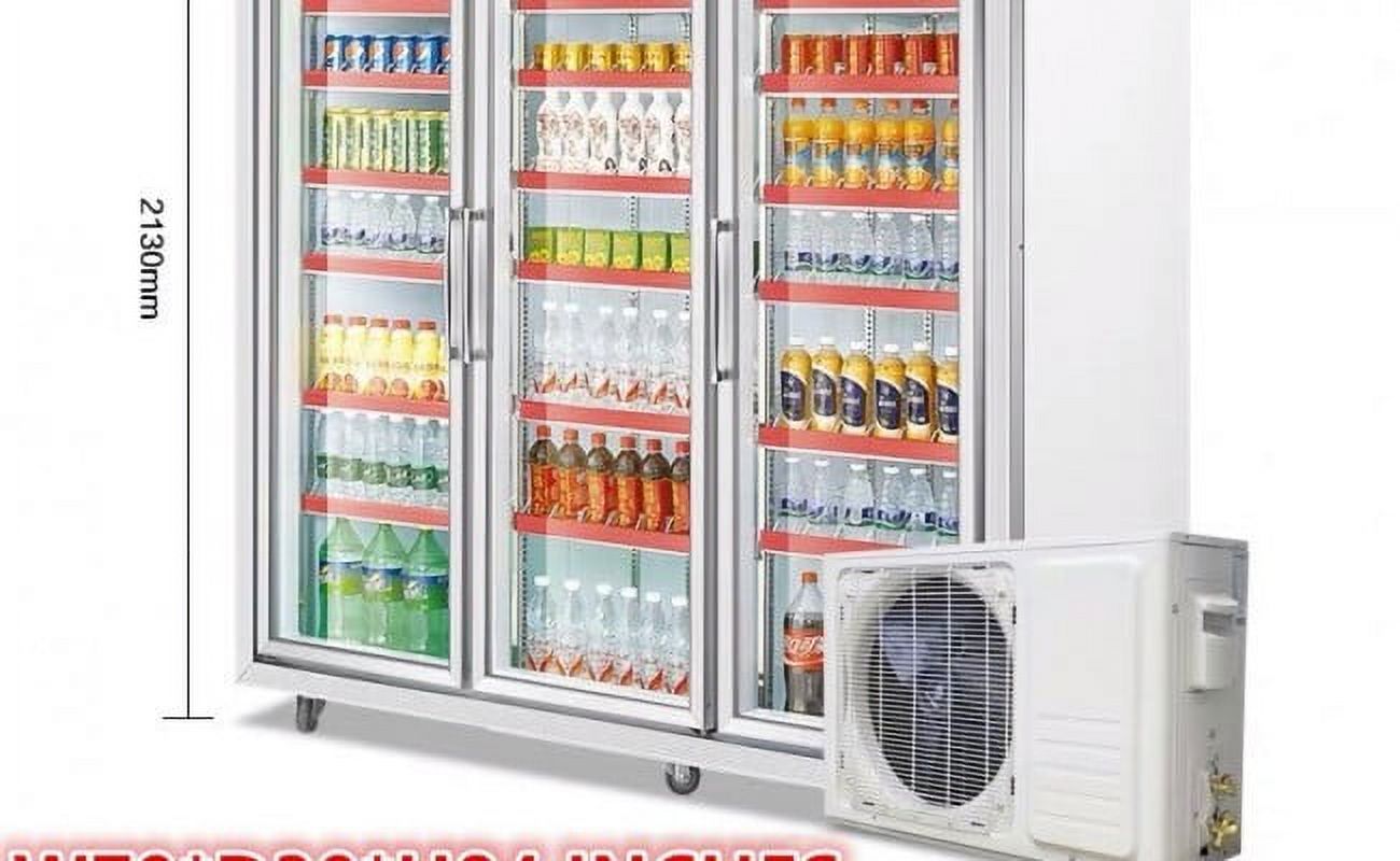 Cooler Depot Commercial Refrigerator Triple Glass Doors Cooler GDC-42 NSF ETL Certified