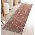 thumbnail image 2 of Well Woven Liana Flatweave Persian Floral Red 2'3" x 7'3" Runner Rug, 2 of 6