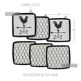 thumbnail image 3 of VHC Brands Cotton Pot Holder Set of 3, Heat Resistant, Kitchen Potholders, Down Home Collection, Square 8x8, Soft White, 3 of 3