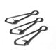 thumbnail image 1 of Naiovety 100 Uds. Giratorios de pesca de acero inoxidable, gancho de pesca enganchado, conector de línea a presión Pescar negro 33 mm, 1 of 4