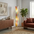 thumbnail image 6 of Eangee Home Design Flowerbud Giant Floor Lamp, Shade Made Of Cocoa Leaves, 13x13x72 Inches, 6 of 9
