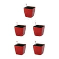 thumbnail image 2 of Naiovety Flores Hierbas y verduras Macetas de flores duraderas para plantas Elegante Maceta de autorriego vino rojo 14 * 13 * 10.5 Type2 NO2, 2 of 6