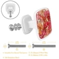 thumbnail image 2 of 4 Pieces Set Drawer Pulls Handle Square Wardrobe Cabinet Knobs with Stainless Steel Screws Furniture Kitchen Decor, 2 of 5