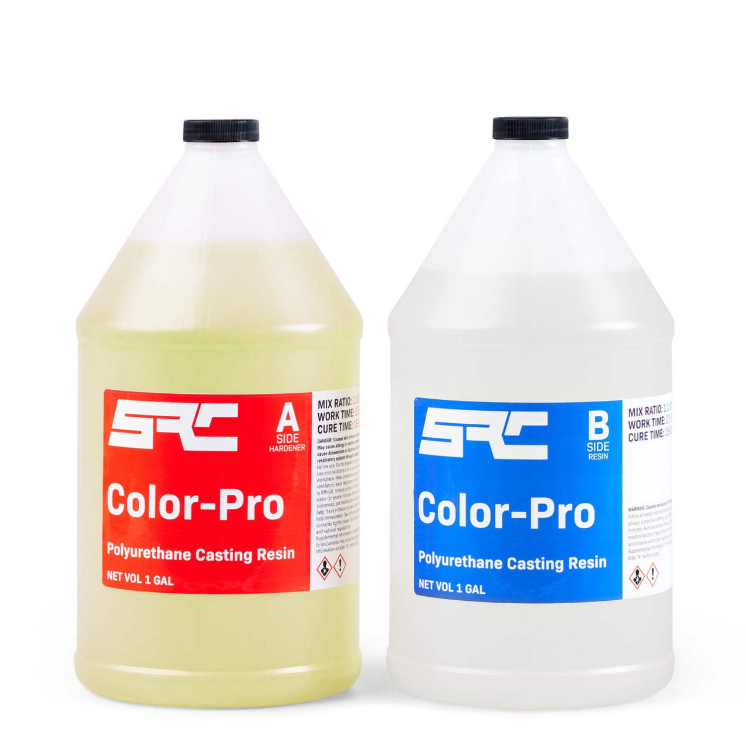 SPRESIN Color-Pro, Silicone Polyurethane Casting Resin Kit, Arts, Crafts, Figurines, Prototypes, Models, Semi-Clear, High Strength, Low Odor, Easy Pour - 32 Oz (16 Oz Part A + 16 Oz Part B)