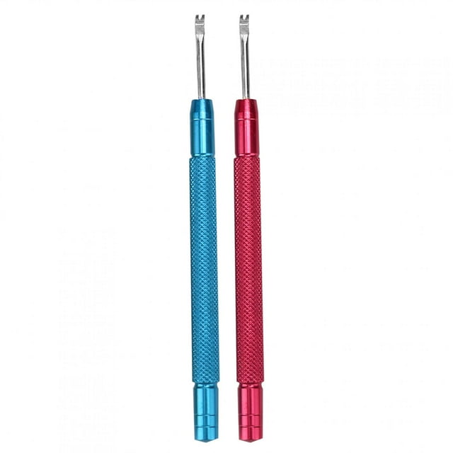 2pcs Watch Hands Lever Watch Needle Lifting Removing Watch Repair Accessory (Red Blue)