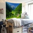 thumbnail image 2 of DaShan Mountain Tapestry Wall Hanging,Green Nature Landscape Wall Decor for Bedroom Living Room Dorm,60"Wx50"L, 2 of 6