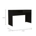 thumbnail image 3 of FM FURNITURE Tampa 1-Drawer Engineered Wood Writing Computer Desk in Black, 3 of 10