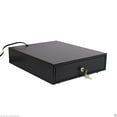 thumbnail image 2 of Angel Pos 12 Inch Automatic POS Cash Drawer Compact Portable Cash Register Till Draw Box, 24V RJ11/RJ12 Cable, Keys and Lock with Removable Coin Tray, 2 of 5