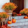 thumbnail image 4 of 12 paquetes de flores artificiales de otoño TURNMEON para exteriores, 4 of 9