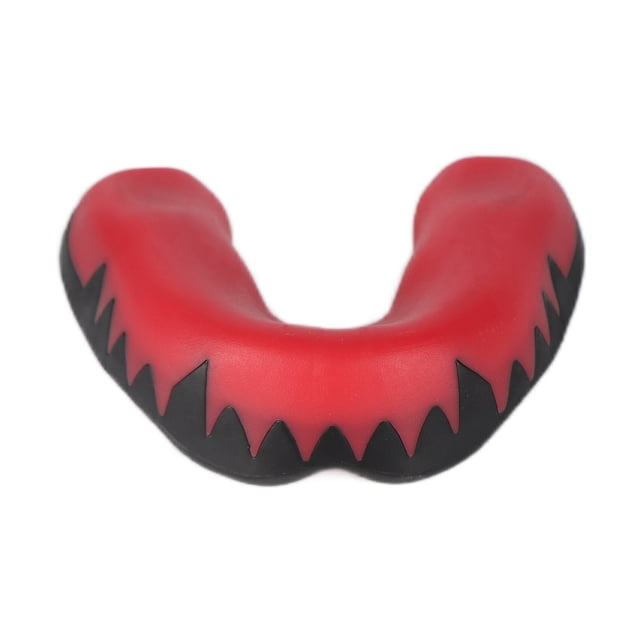 Protector Bucal de Boxeo Deportivo con Estuche, Protector Bucal de Silicona Atlético para Lacrosse, rtura Total(rojo y negro) protector bucal deportes Spptty cuidado personal