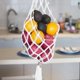 thumbnail image 5 of Cesta colgante de macramé para frutas: cesta bohemia para almacenar patatas, cebollas y frutas: decoración bohemia para colgar en la pared de la cocina, 5 of 6