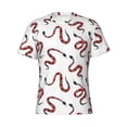 thumbnail image 3 of Naloa Red Snake Men's T-Shirt Sport T-shirt Men's Basic Tee Casual Men's Shirt, Round Neck, Short Sleeves - XX-Large, 3 of 5