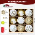 thumbnail image 4 of Bolas de Navidad SHareconn 9 piezas 10 cm Adornos irrompibles, 4 of 8