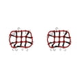 thumbnail image 1 of Vogacara Portaequipajes ligero Bungee Red de equipaje Accesorios de bolsillo de malla Fuerte resistencia a la tracción Simulación RC Crawler Rojo 2piezas, 1 of 6