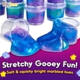thumbnail image 5 of Playbees Mini Galaxy Slime - 24 Pack - Marbled Unicorn Slime Party Favors - Rainbow Colors for Sensory Fun, Stress Relief, Travel Sized, Classroom Prize, Activity Playset DIY, Ages 3+, 5 of 7