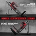 thumbnail image 6 of FORGEMUS 1100lb Leg Press Machine，Hack Squat Machine with linear bearings for Home Gym, Strength Training,Red, 6 of 9