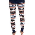 thumbnail image 2 of Buffalo Fair Isle LazyOne Women's Leggings and Tees, Pajama Separates, Cozy Loungewear for Women, Animal (Small), 2 of 7