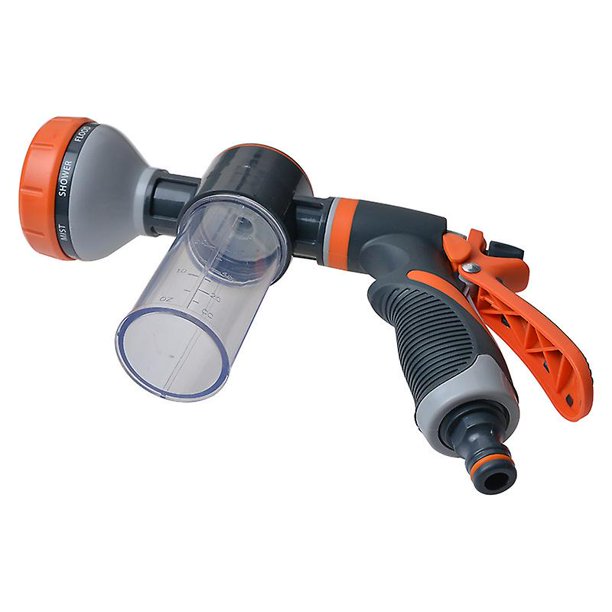 Lavadora de agua para automóvil Manguera de alta presión Pulverizador de espuma Boquilla de espuma Dispensador de jabón Herramienta de riego de jardín con 8 modos de riego para plantas de lavado de automóviles Riego ZefeiWu 8390612520785