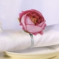 thumbnail image 4 of QIPOPIQ Chrysanthemum Charm Napkin Rings | Perfect for Weddings, Banquets, Birthdays, Mother's Day and Easter, 4 of 7