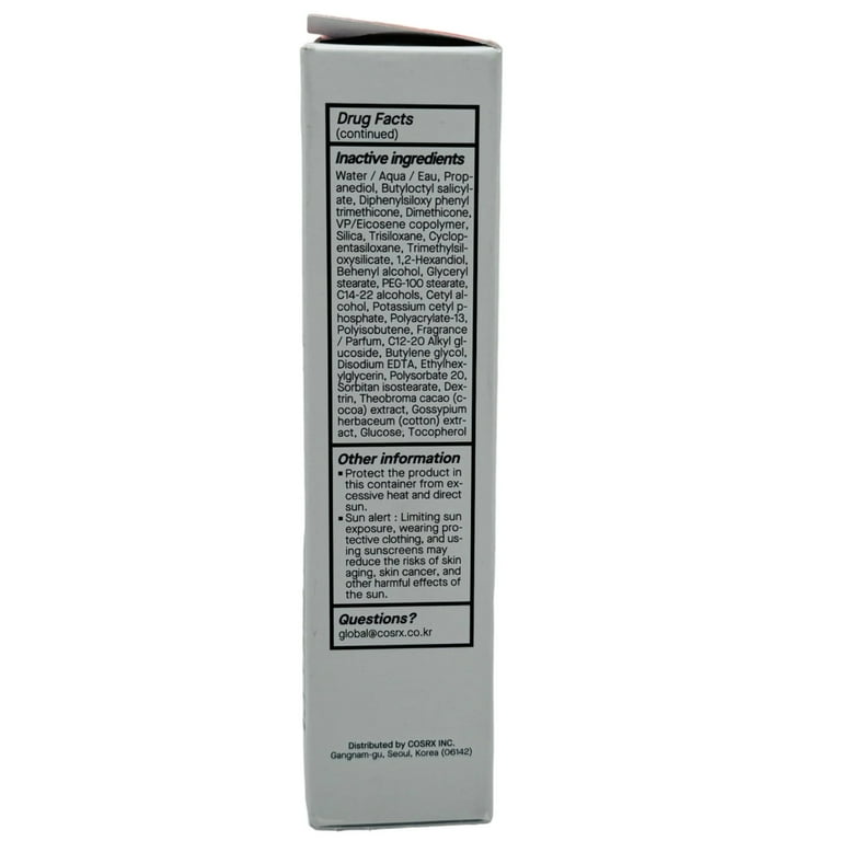 COSRX Vitamin E Sunscreen SPF 50+, 1.69 oz, UV Protection, No White Cast -  Walmart.com