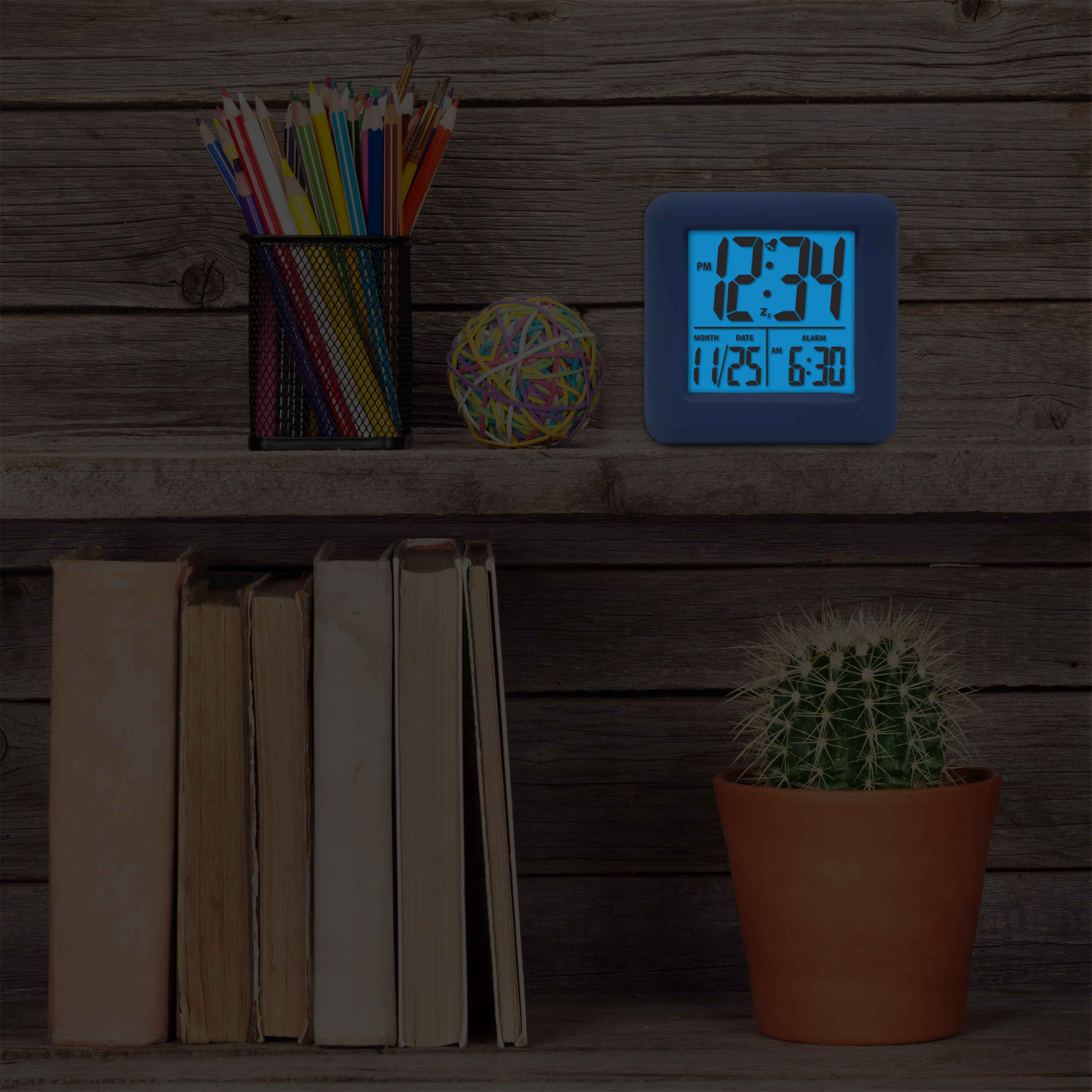 Equity Digital Cube Alarm Clock with On-Demand Backlight, 70913