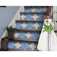 thumbnail image 3 of 4" X 4" Blues and Crema Peel And Stick Removable Tiles, 3 of 9